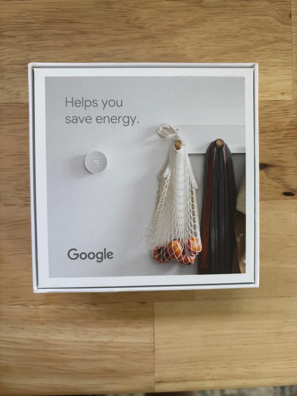 Google Nest Thermostat - White and Silver Accent